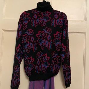 50% off sale 💙2 piece Vintage 1980s sweater and pant set wool and rayon amazing